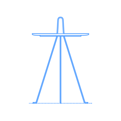 Furniture Side Tables End Tables Tipi Table High Outline Icon Svg Set, Free Vectors File